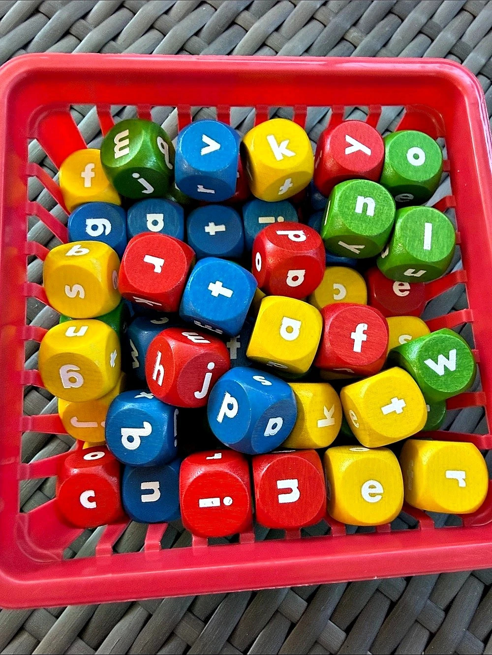 Alphabet Dice Learning Toy Set Multicolor - Picture 2 of 4